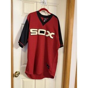 Frank Thomas #35 Chicago White Sox Cooperstown Jersey XL Red Black Vintage